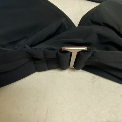 Calia Halter Bikini Top Pure Black Solid Trendy Stylish Swim WSA20211WP