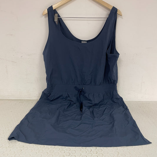 Calia Womenâs Double Scoop Dress Androsia Slate WSA24600N NWT New with Tags