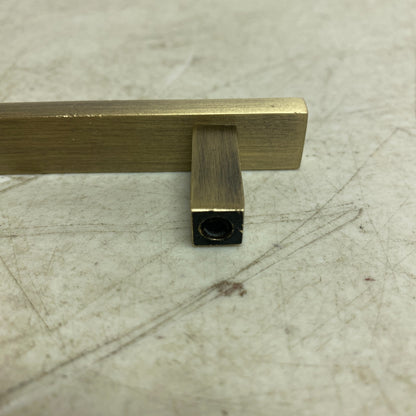 Signature Hardware 4'' Covello Solid Brass Cabinet Pull - Antique Brass