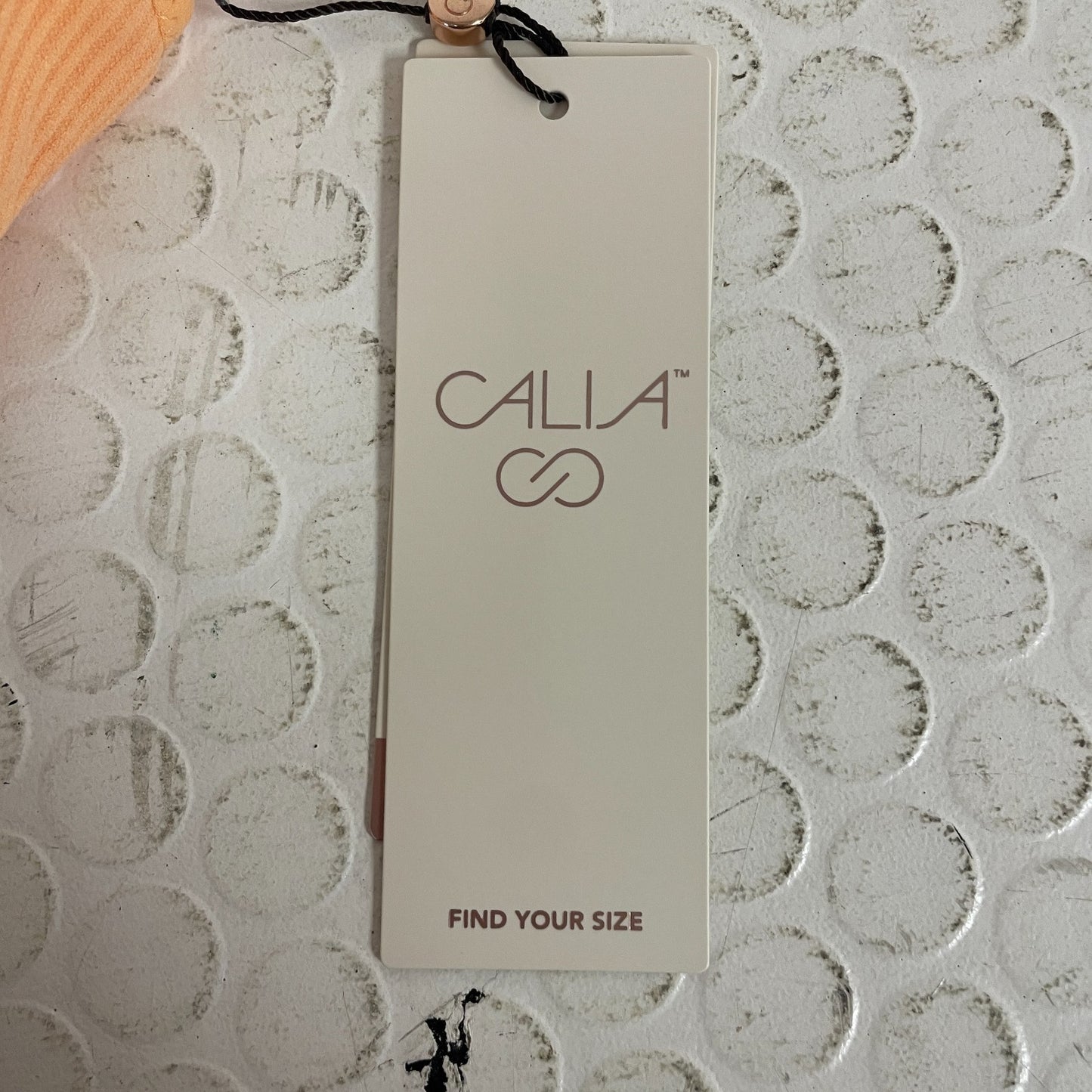 CALIA Seamless Brami Apricot Wash WAX17365 Womenâs Ribbed Crop Tank Top