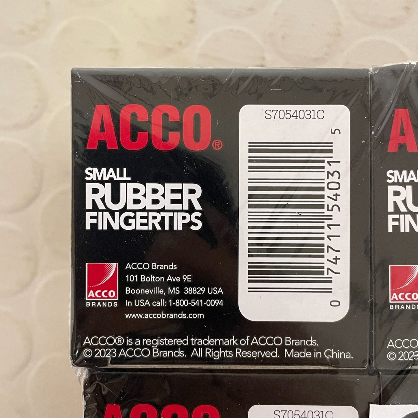 Acco Small Rubber Fingertips (size 11) 6 Packs 72 quantity
