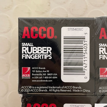 Acco Small Rubber Fingertips (size 11) 6 Packs 72 quantity