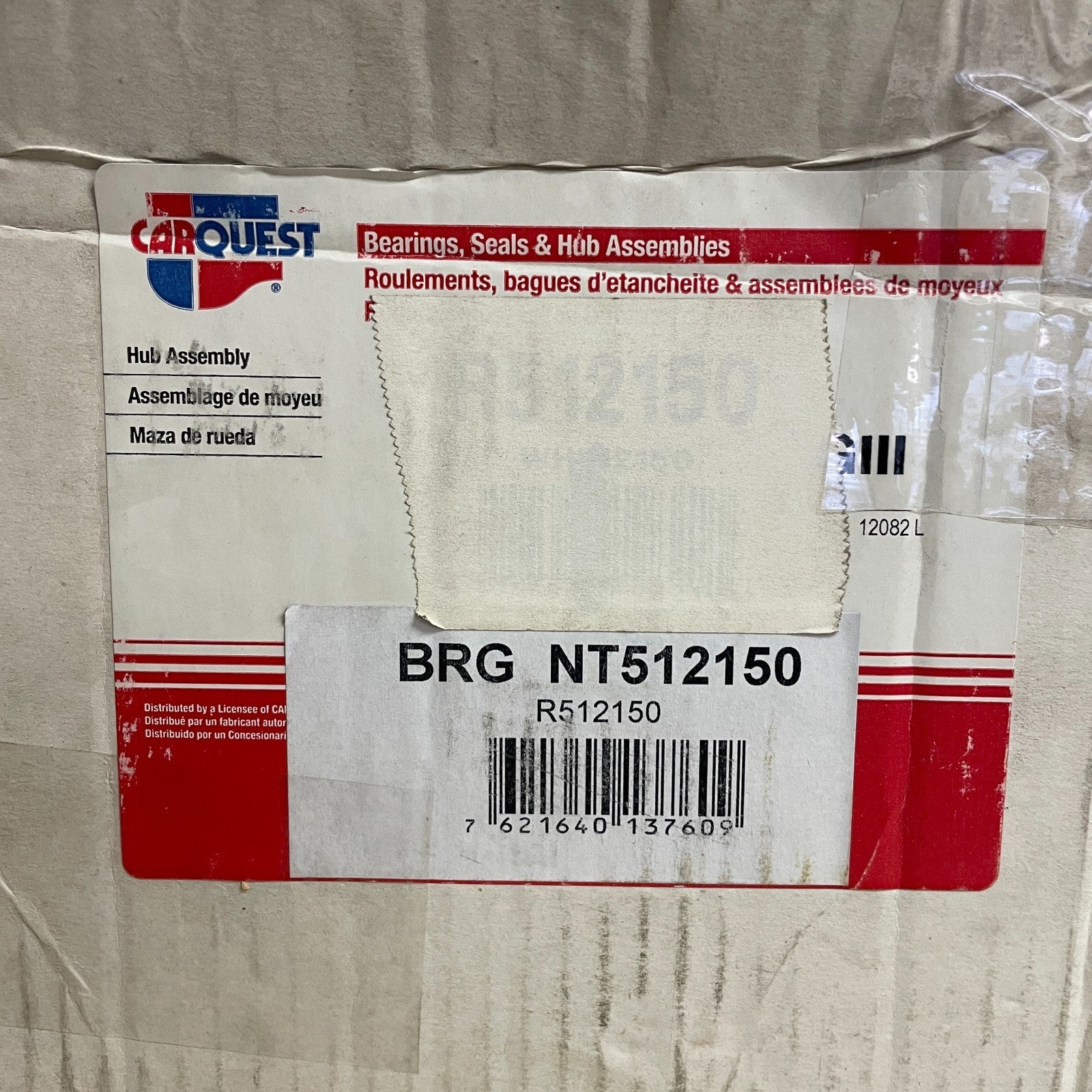 Carquest/DriveWorks NT512150 Rear Wheel Hub & Bearing Assembly Steel