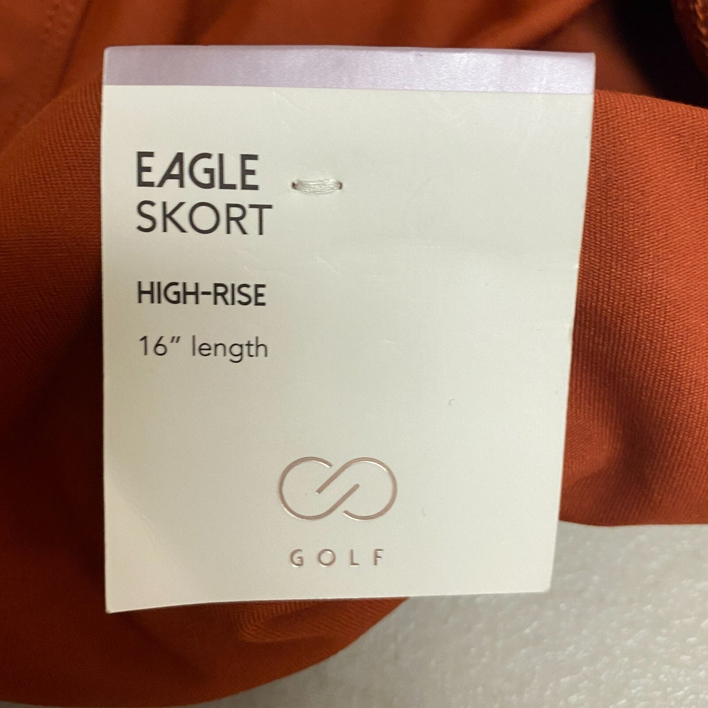 Calia Womens 16" Eagle Skort Smoldering Clay Solid Stylish Trendy WCG17001F22