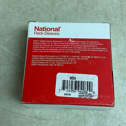 National Redi‑Sleeve Shaft Repair Sleeve 99204 (2.047″ ID × 0.500″ Width)