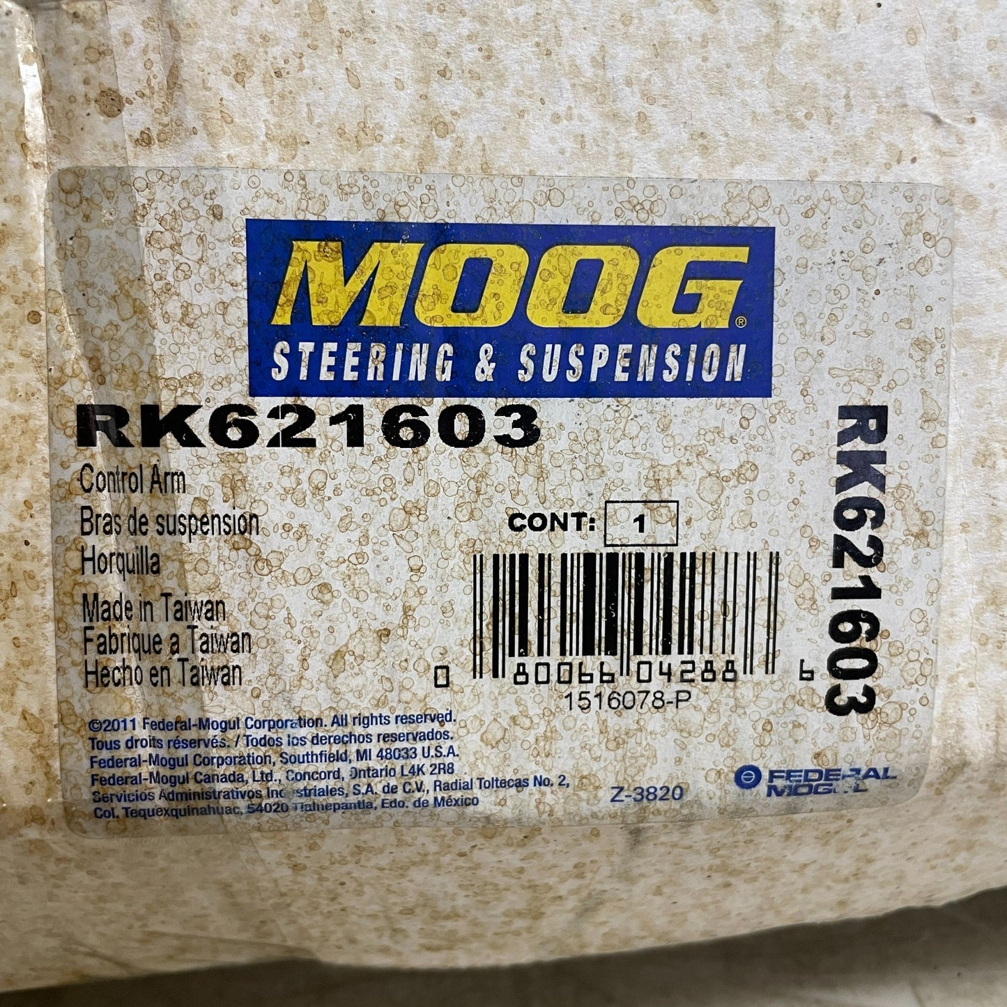 MOOG Control Arm & Ball Joint Assembly Front Right Lower AWD RK621603