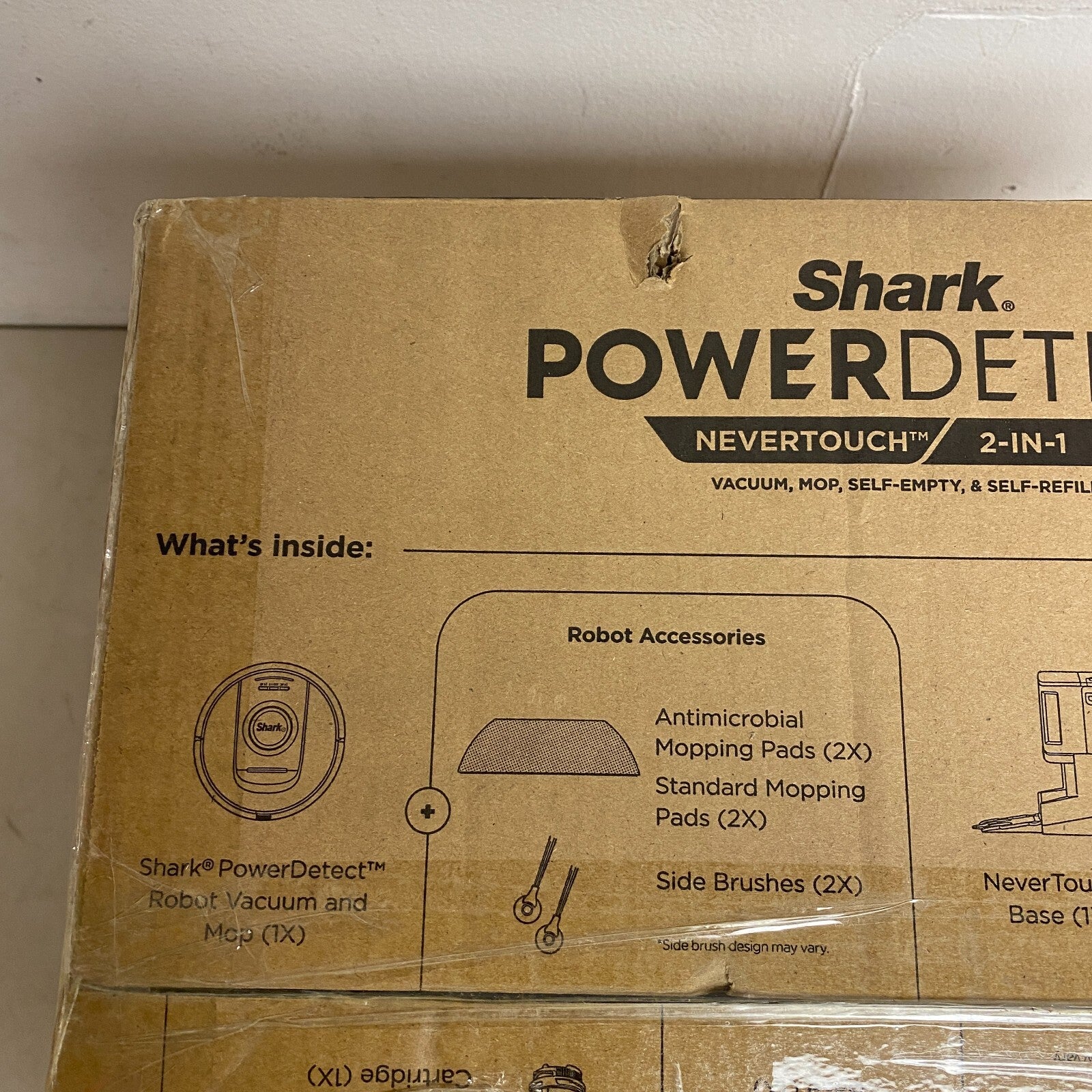 Shark AV2810YS PowerDetect NeverTouch Self- Empty Robot Vacuum & Mop New