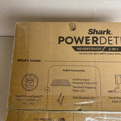 Shark AV2810YS PowerDetect NeverTouch Self- Empty Robot Vacuum & Mop New