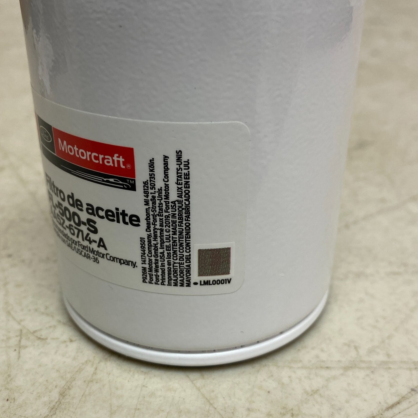Ford Motorcraft Oil Filter FL-500-S , AA5Z-6714-A