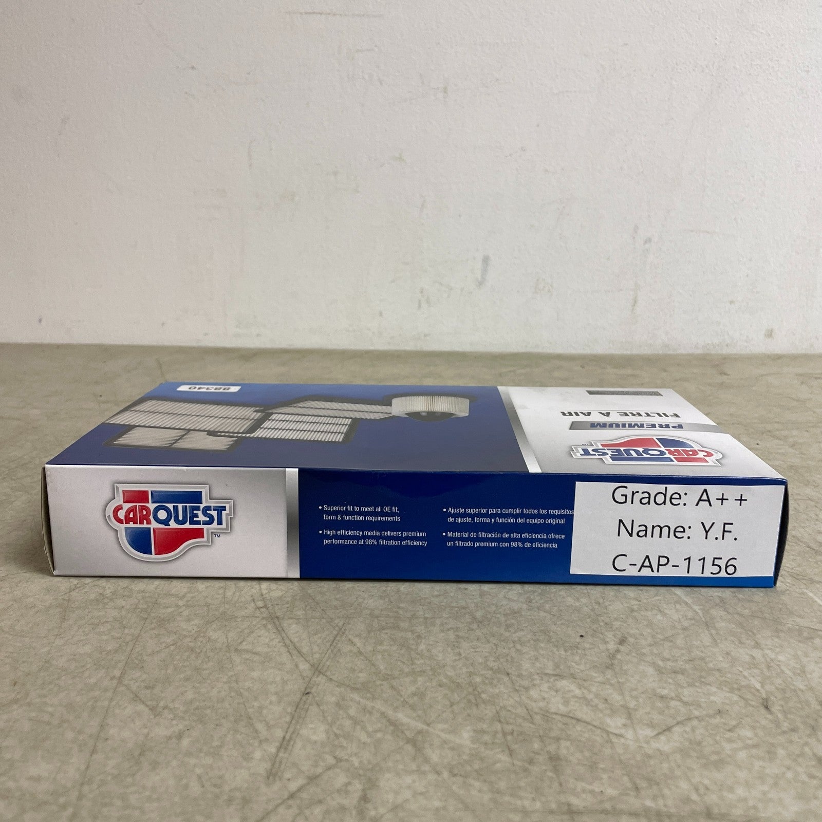 Carquest Premium 88340 Engine Air Filter 99% Filtration OE Fit Part