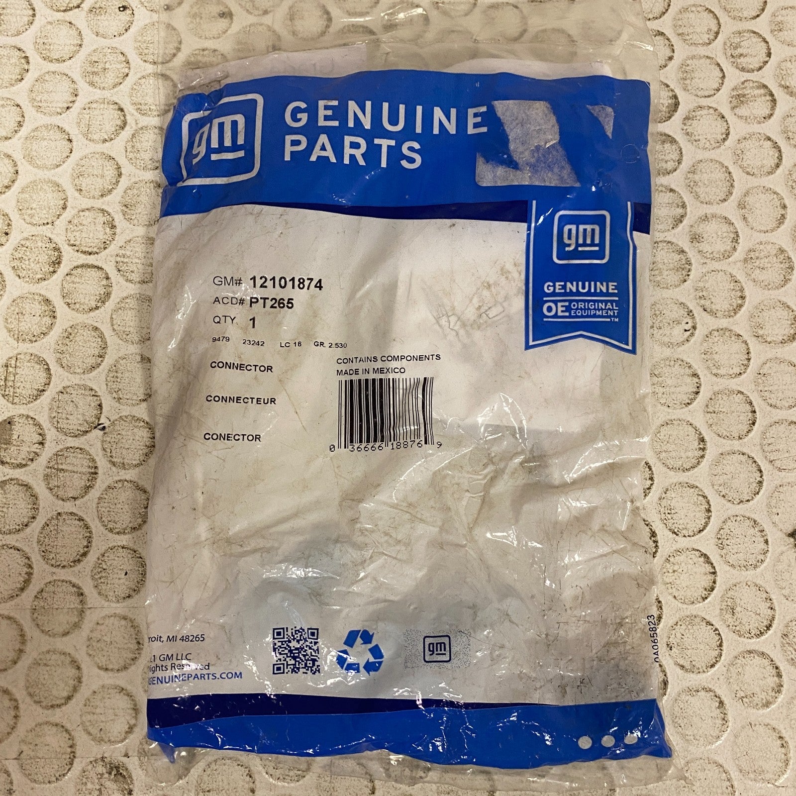 GM Genuine Parts 8-Way Female Black Multi-Purpose Pigtail Connector PT265