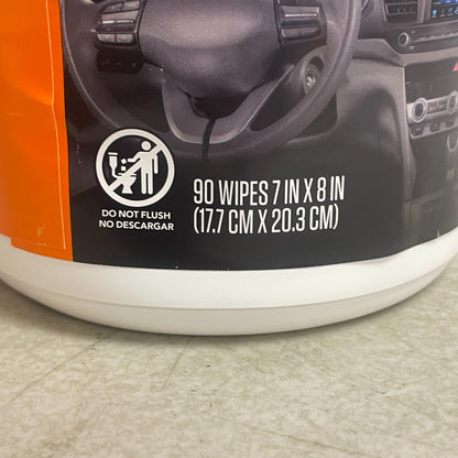 Armor All Car Cleaning Wipes 90-Count Interior Cleaner Disposable Matte Finish