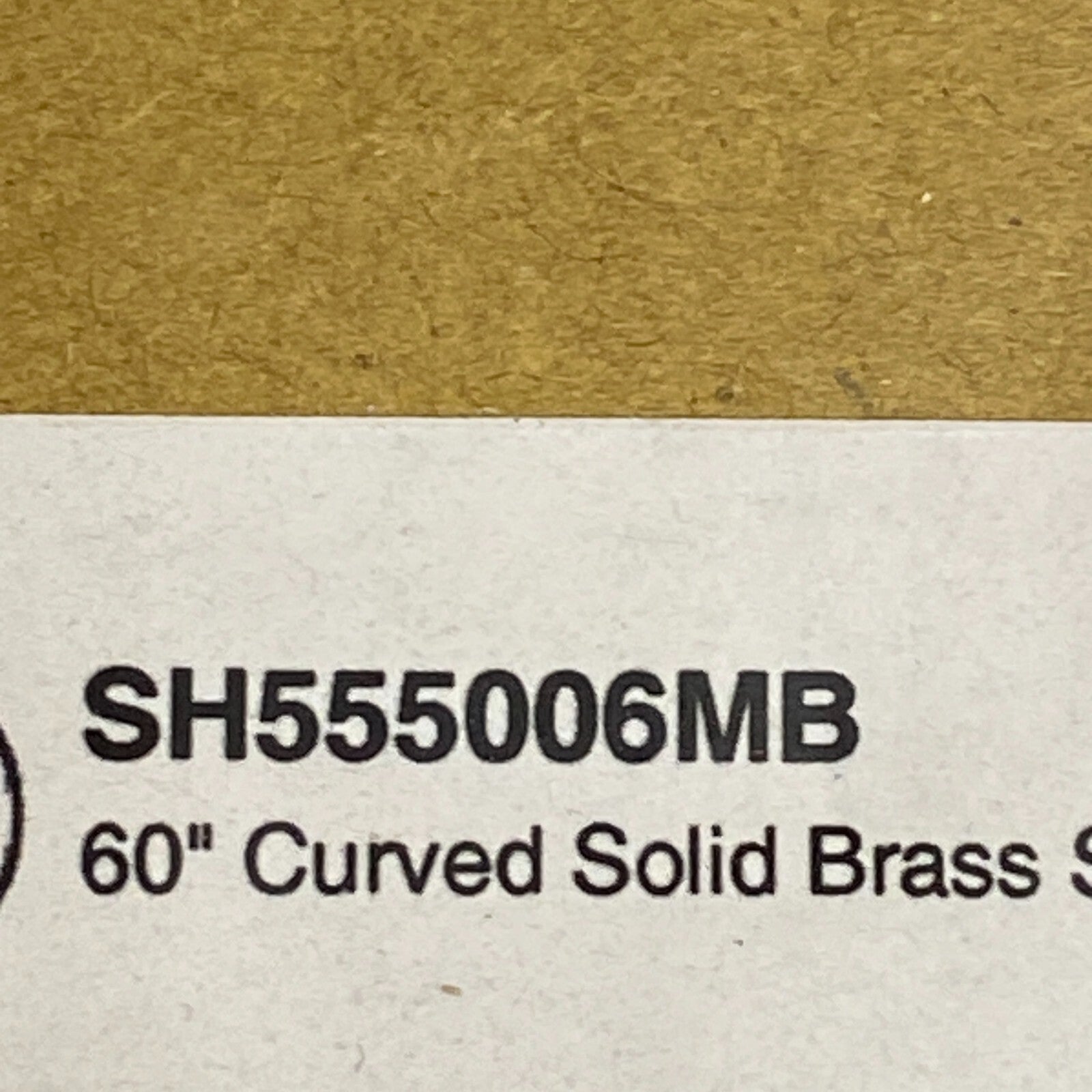 Signature Hardware 60" Curved Solid Brass Shower Rod - Matte Black
