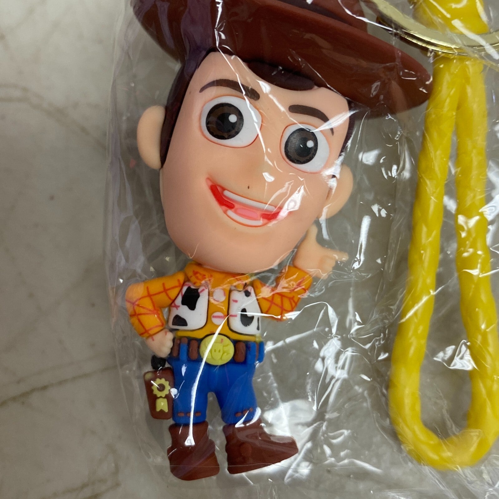 Disney Toy Story Woody 3D Silicone Keychains Bags Hanger Pendant Key Rings New!