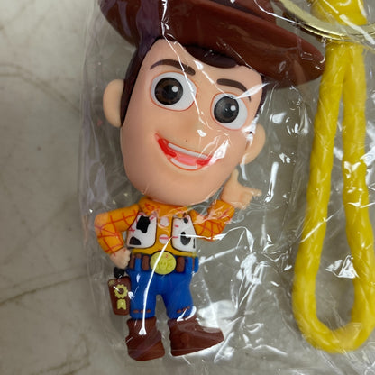 Disney Toy Story Woody 3D Silicone Keychains Bags Hanger Pendant Key Rings New!