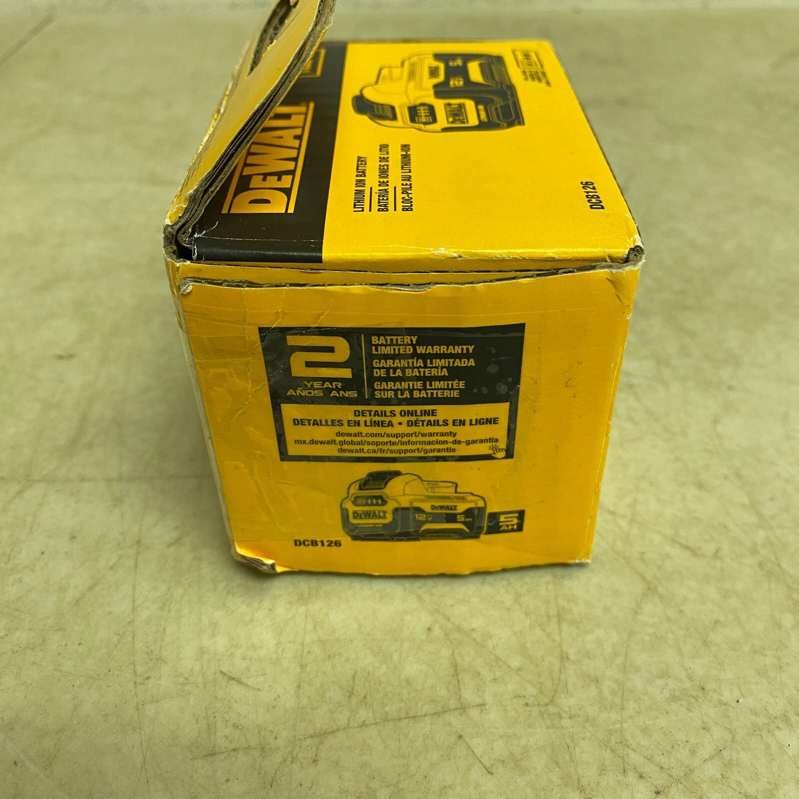 DeWalt 12V MAX 5.0Ah Lithium-Ion Battery DCB126