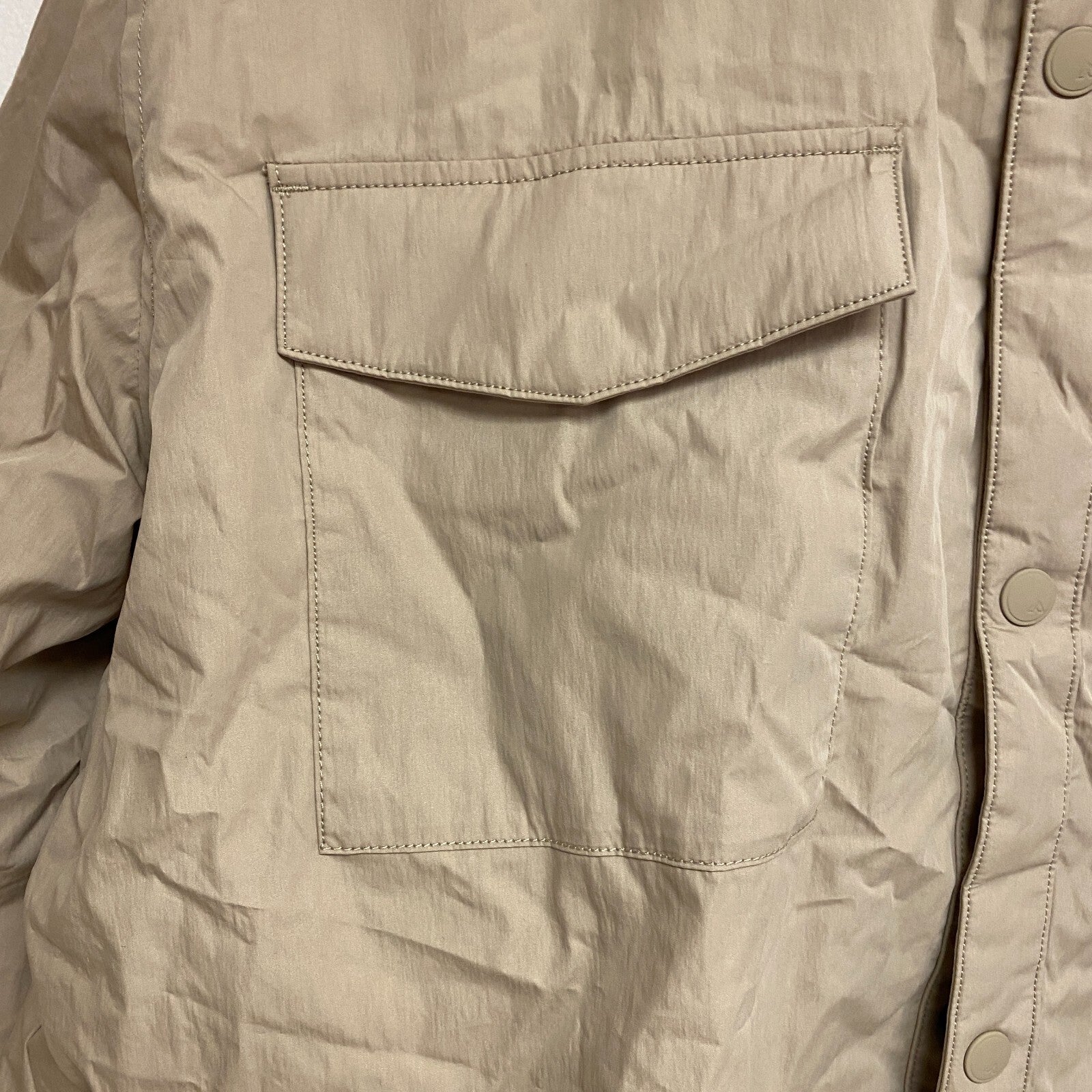 ALPINE DESIGN AD M ELEGANT HILLTOP VIEW SHIRT JACKT LIGHT BEIGE ADM23609 NEW!