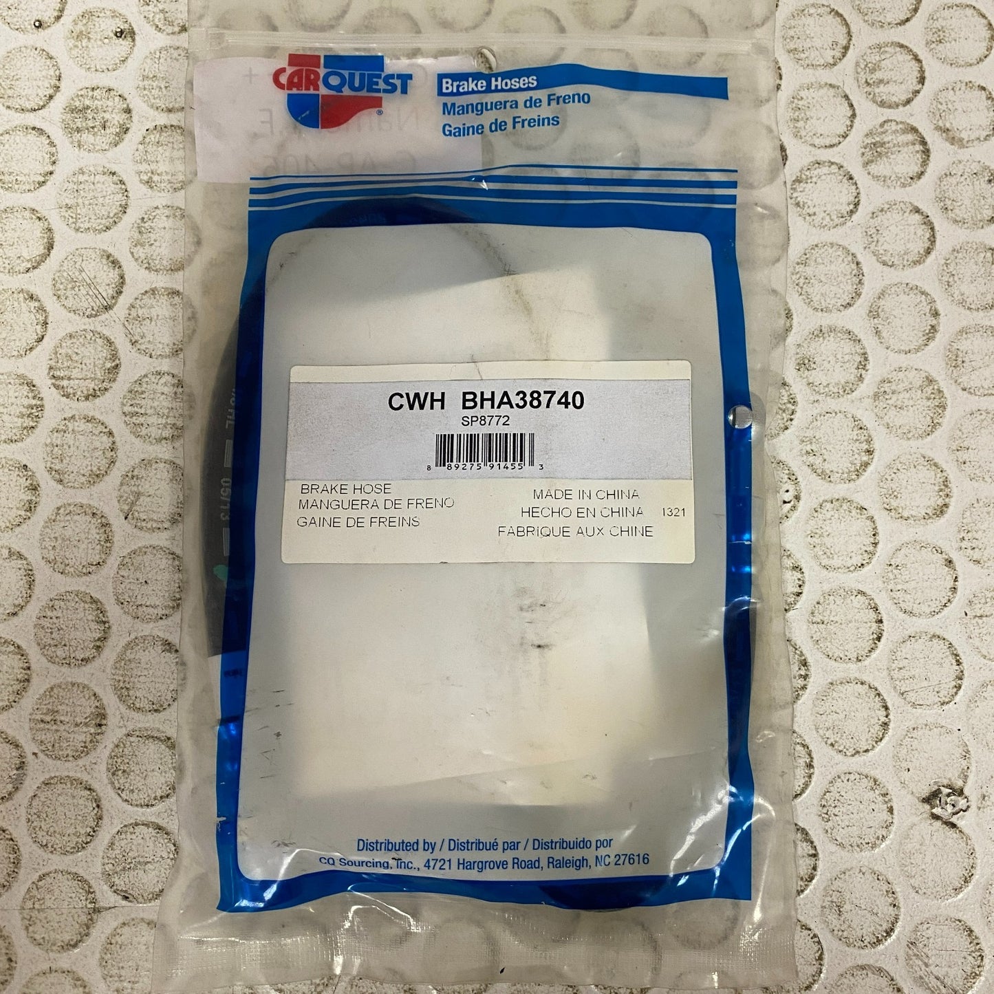 CARQUEST Premium Brake Hose Assembly Black DOT Rated BHA38740