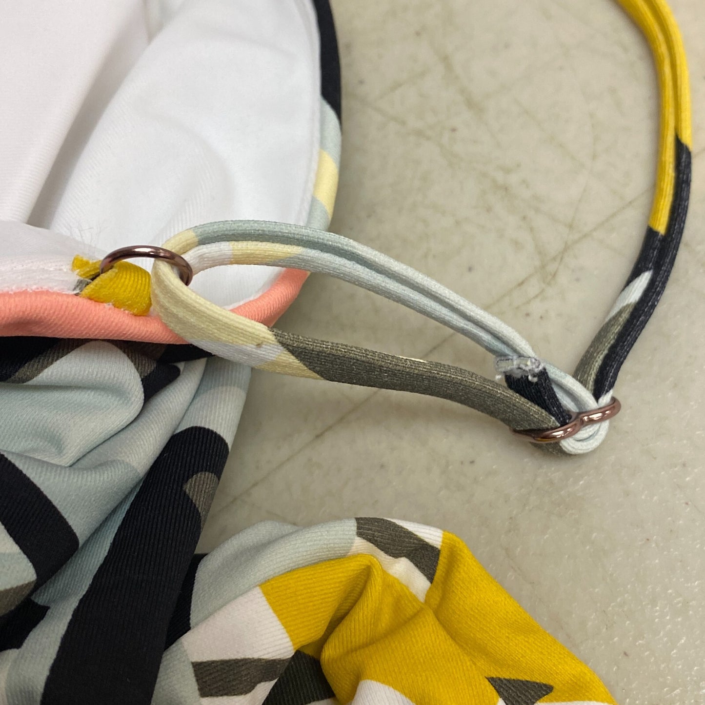 Calia Women's tummy Control Shirred Cut Out Floral One Piece Swimsuit Multi Palm