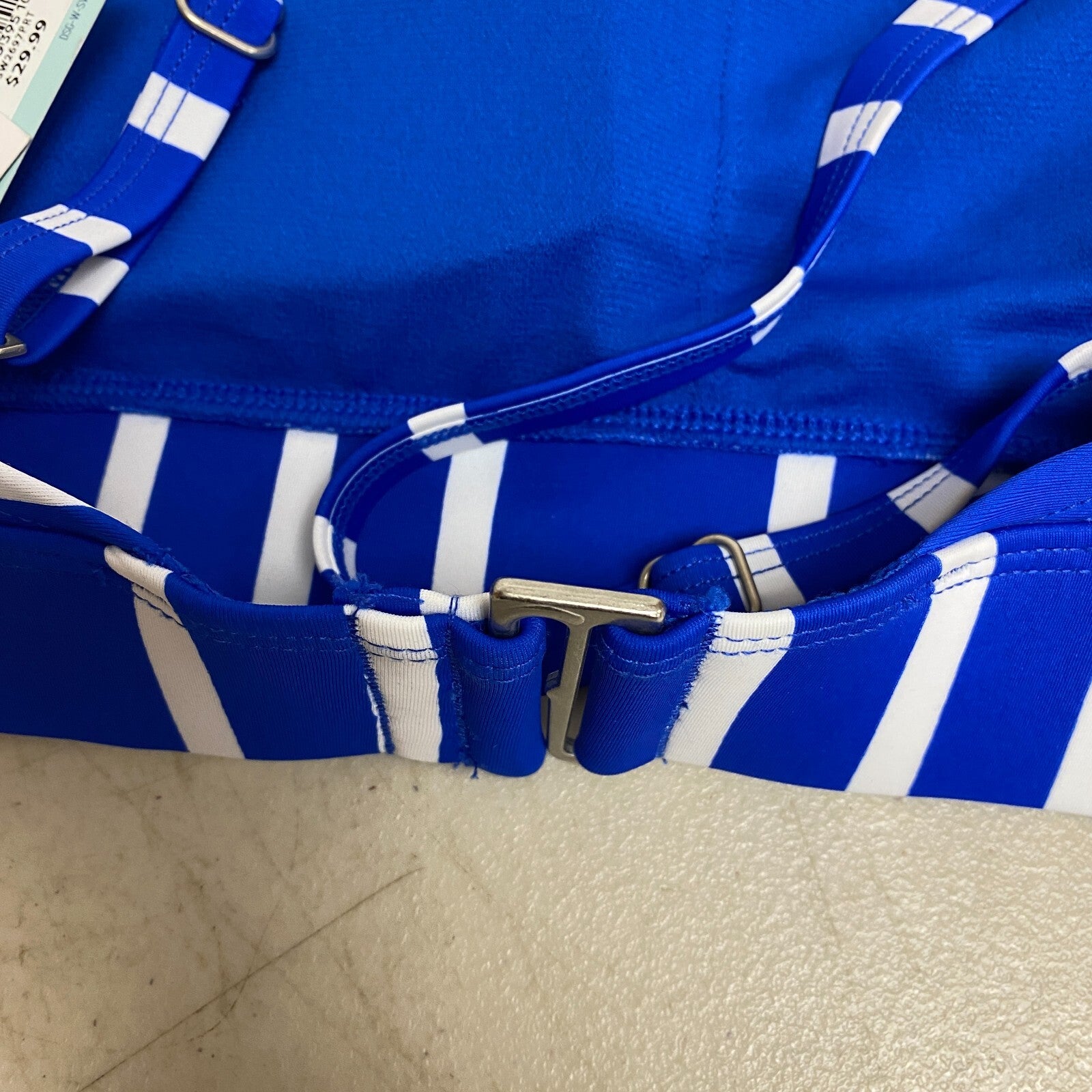 DSG Women's May Top Speed  Blue Striped White  DSW2697PRT