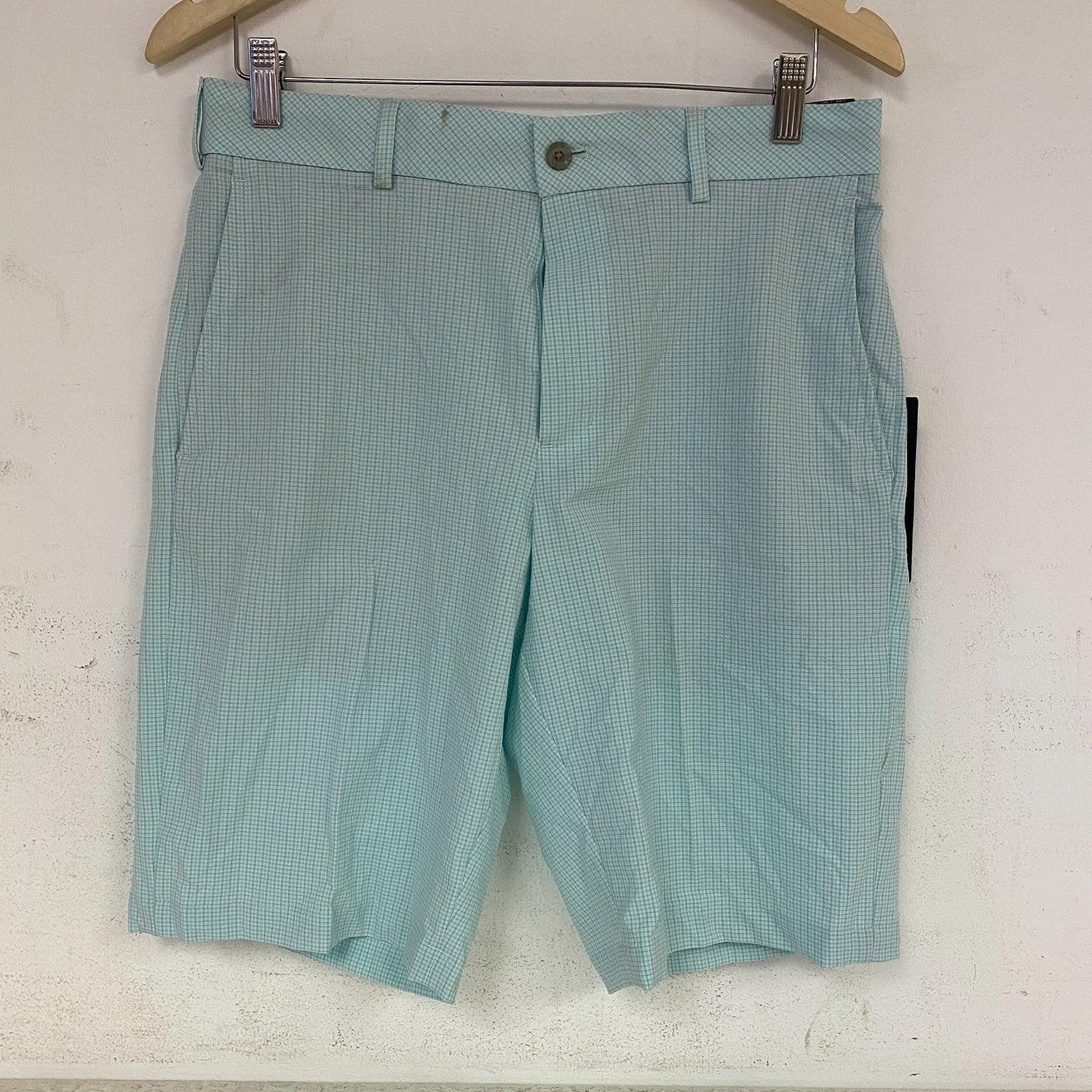 Walter Hagan P11 Menâs Light Green Seersucker Golf Shorts Summer Casual MGA141