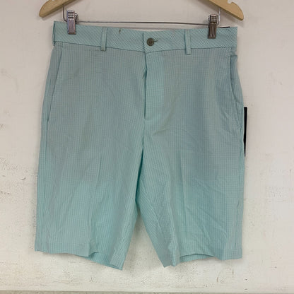 Walter Hagan P11 Menâs Light Green Seersucker Golf Shorts Summer Casual MGA141