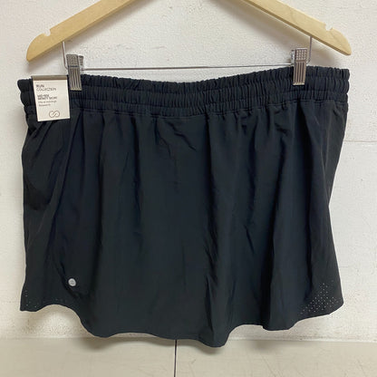 Calia Women's Infinity Run Skort Pure Black WAX12360  BRAND NEW Solid WAX12360