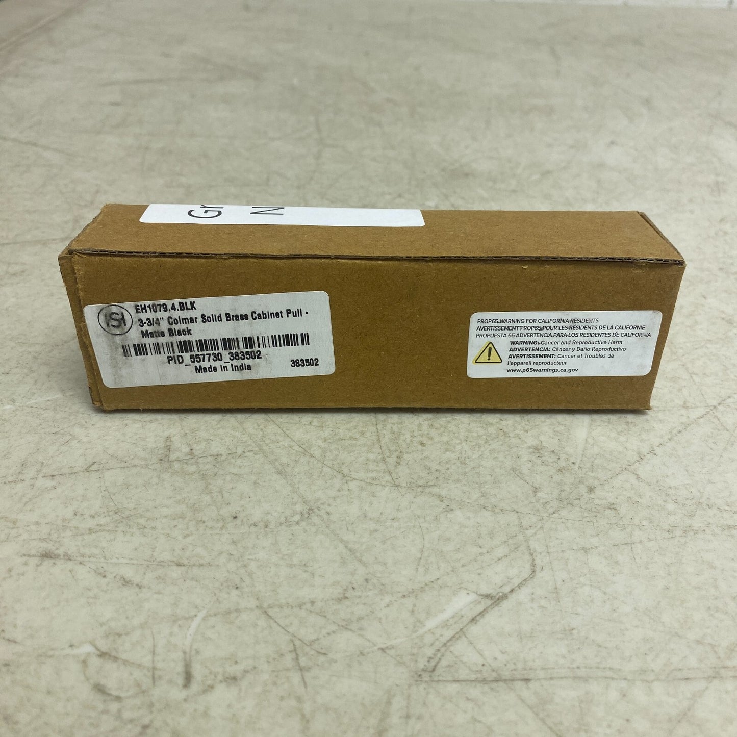 Signature Hardware 3-3/4'' Colmar Solid Brass Cabinet Pull - Matte Black