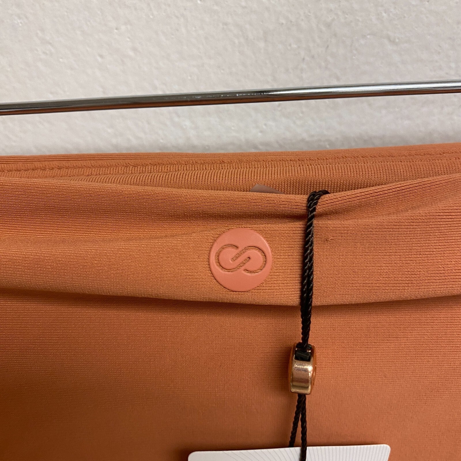 Calia Women's Swim Collection Mid Rise Ruched Side Bottom Apricot Aura WSA23402