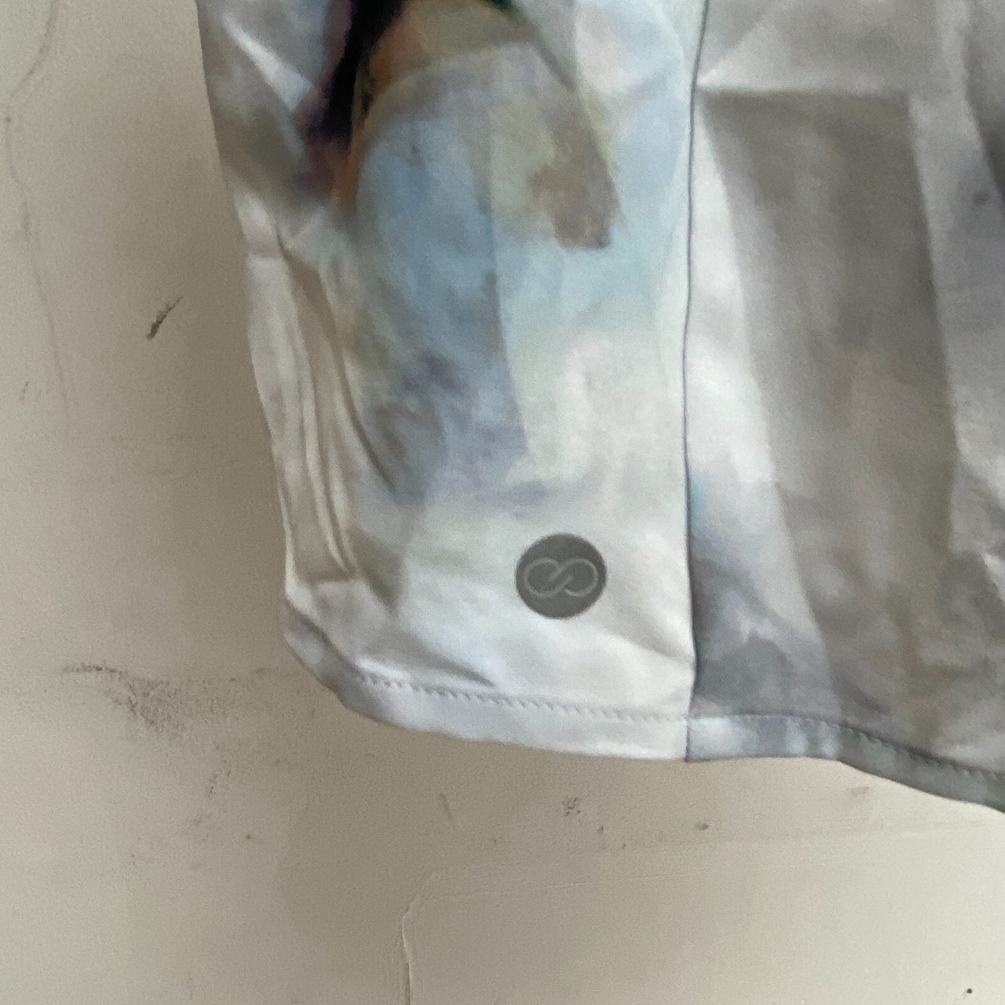 Calia Womens 3 in Relaxed Woven High Rise Step Up Performance Short Milky Blue