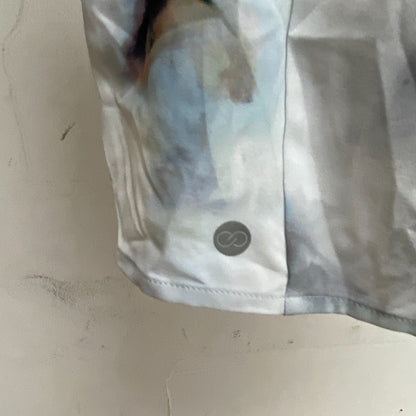 Calia Womens 3 in Relaxed Woven High Rise Step Up Performance Short Milky Blue