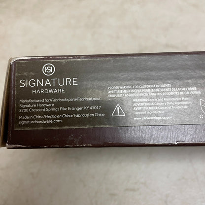 Signature Hardware 12" Wall-Mount Rainfall Shower Arm - Brushed Nickel