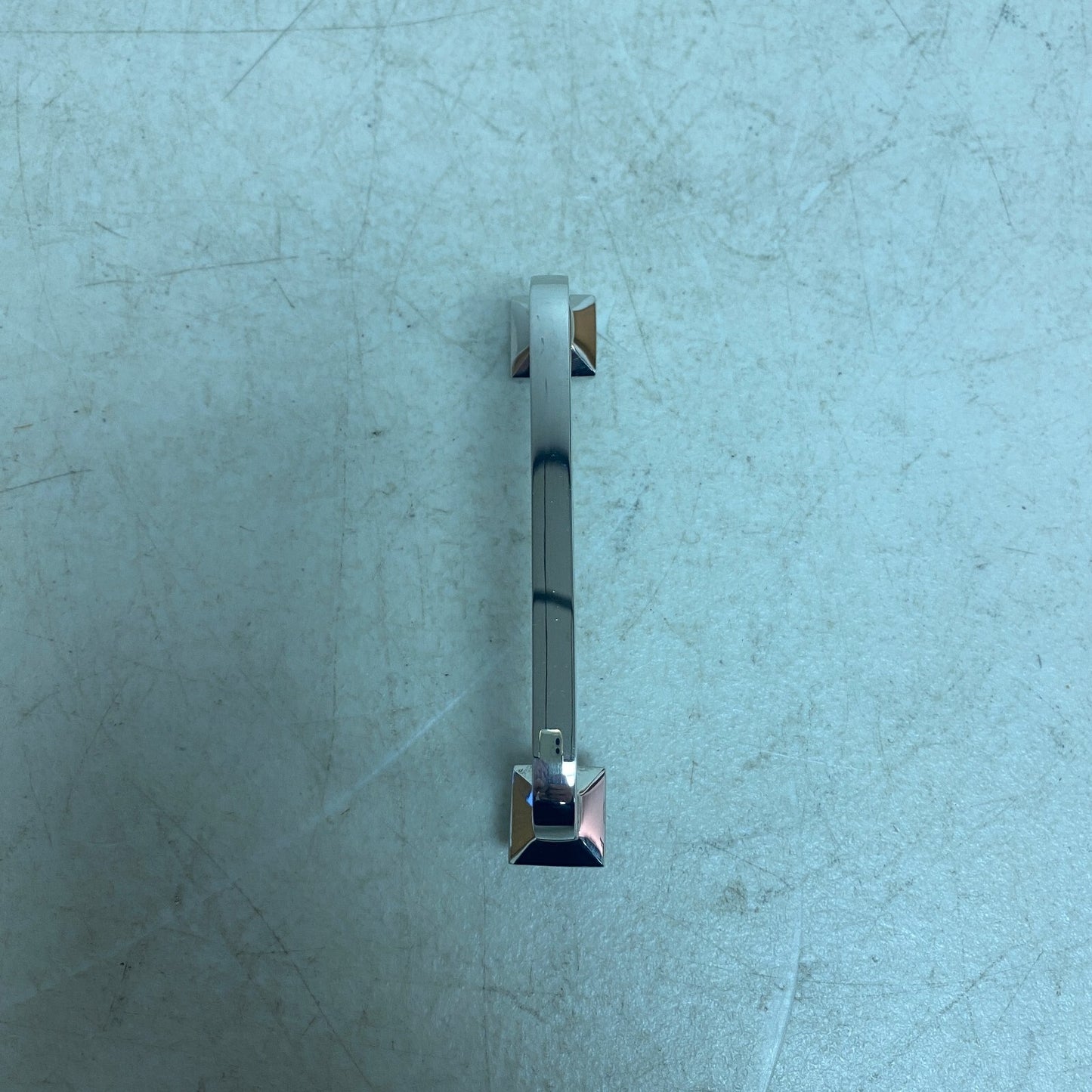 Signature Hardware 4'' Klein Solid Brass Cabinet Pull - Polished Nickel