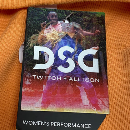 DSG X TWITCH+ALLISON Cotton Seamless Tank Light Orange Solid BOSSW13701