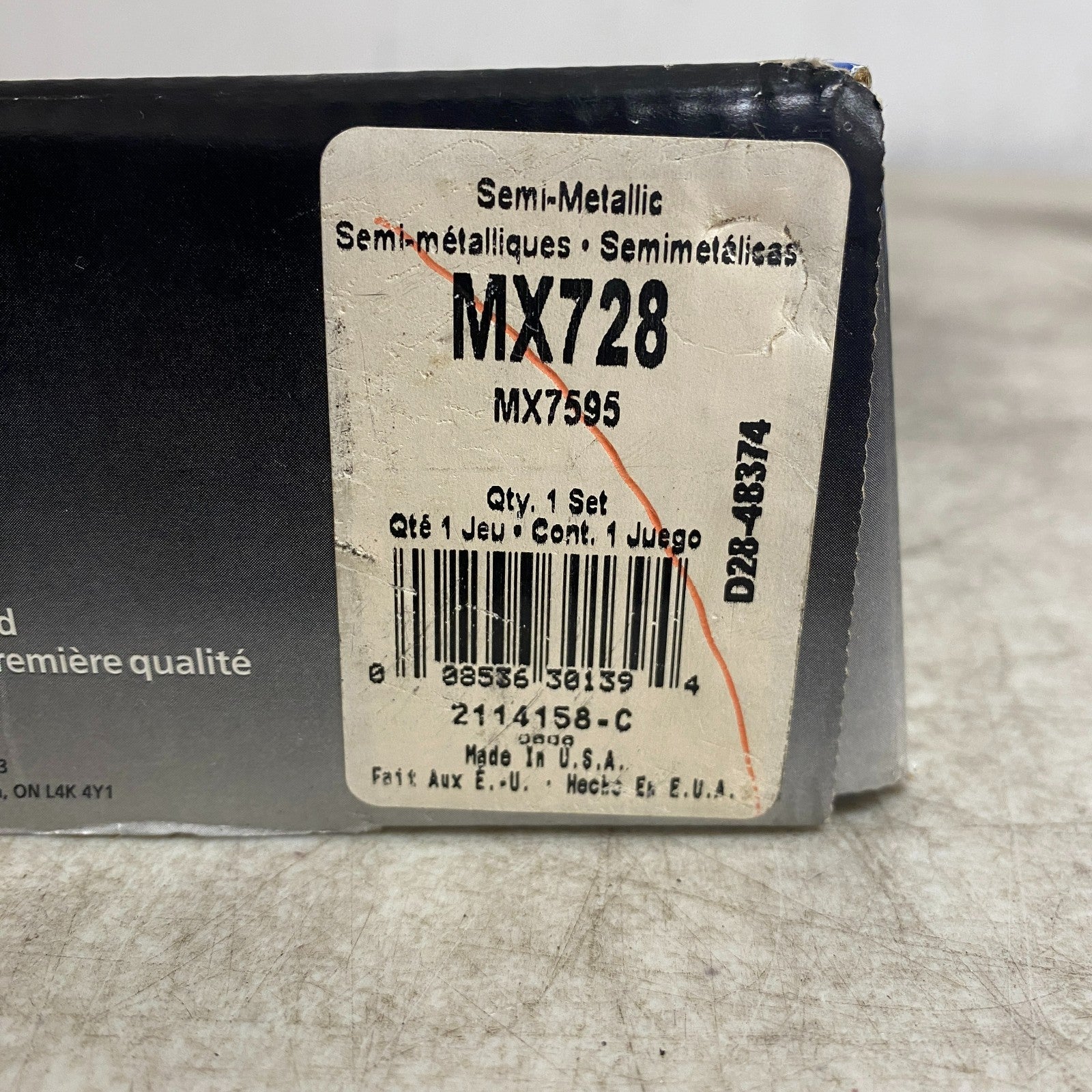 Wagner MX728 Brake Pads ThermoQuiet Semi-Metallic Front 1997-2002 Saturn SL