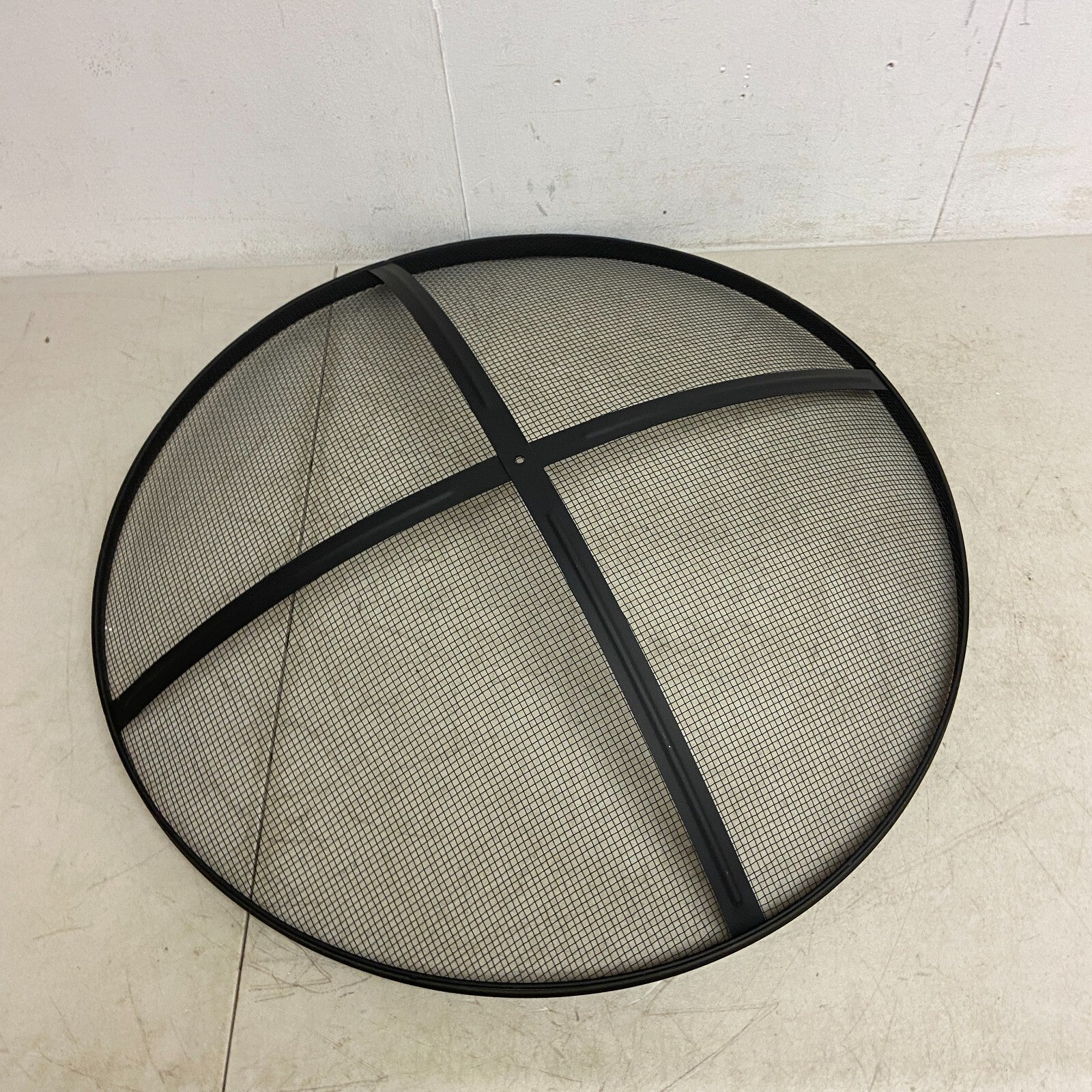 allen + roth 31.5-in W Black Steel Wood-Burning Fire Pit Black Finish