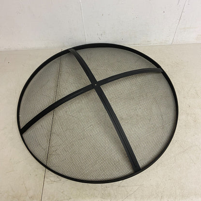 allen + roth 31.5-in W Black Steel Wood-Burning Fire Pit Black Finish