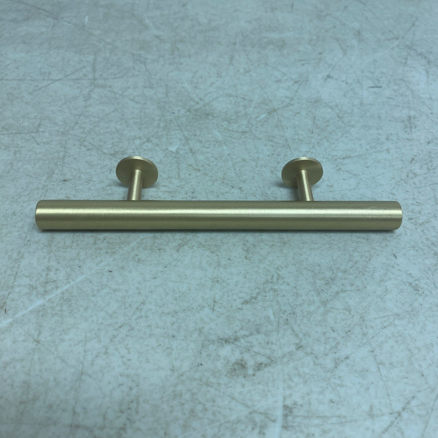 Signature Hardware 6" Diehl Adjustable Round Brass Drawer Pull - Satin Brass