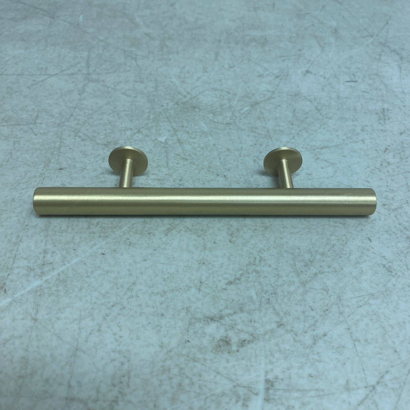 Signature Hardware 6" Diehl Adjustable Round Brass Drawer Pull - Satin Brass
