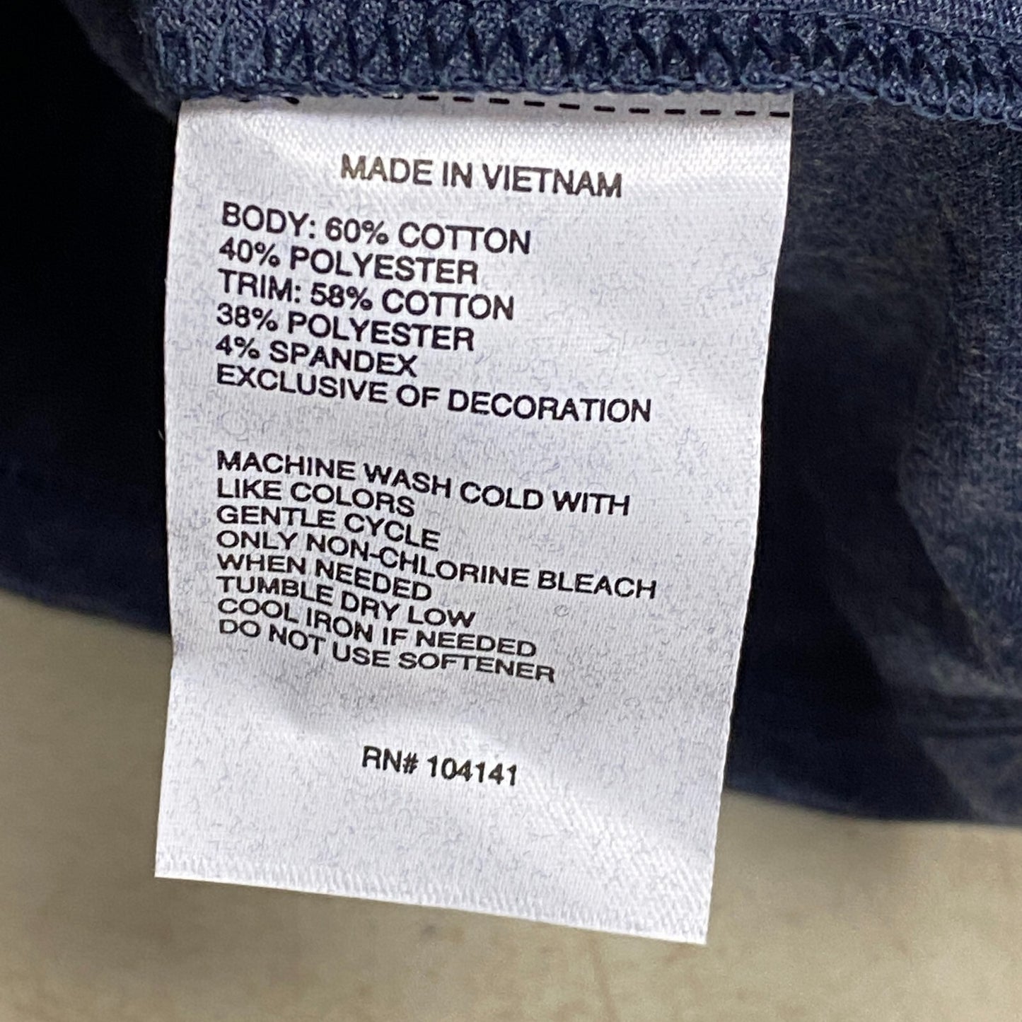 DSG Mens HTR Cotton Basic Short Sleeve Tee University Navy Heather DAM11903H