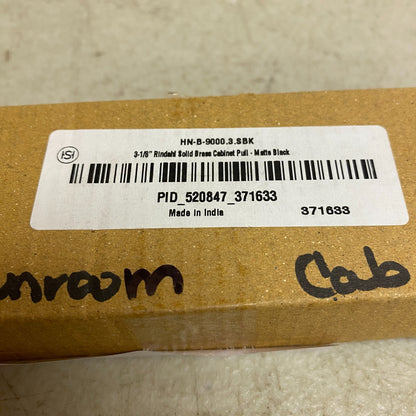 Signature Hardware 12" Gebara Brass Cabinet Pull - Matte Black