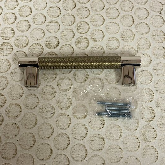 Amerock 5-1/16 in Cabinet Pull Polished Nickel / Golden Champagne BP36558PNBBZ