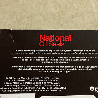 Federal Mogul National Transmission Torque Converter Seal Fluoro Elastomer 4189H