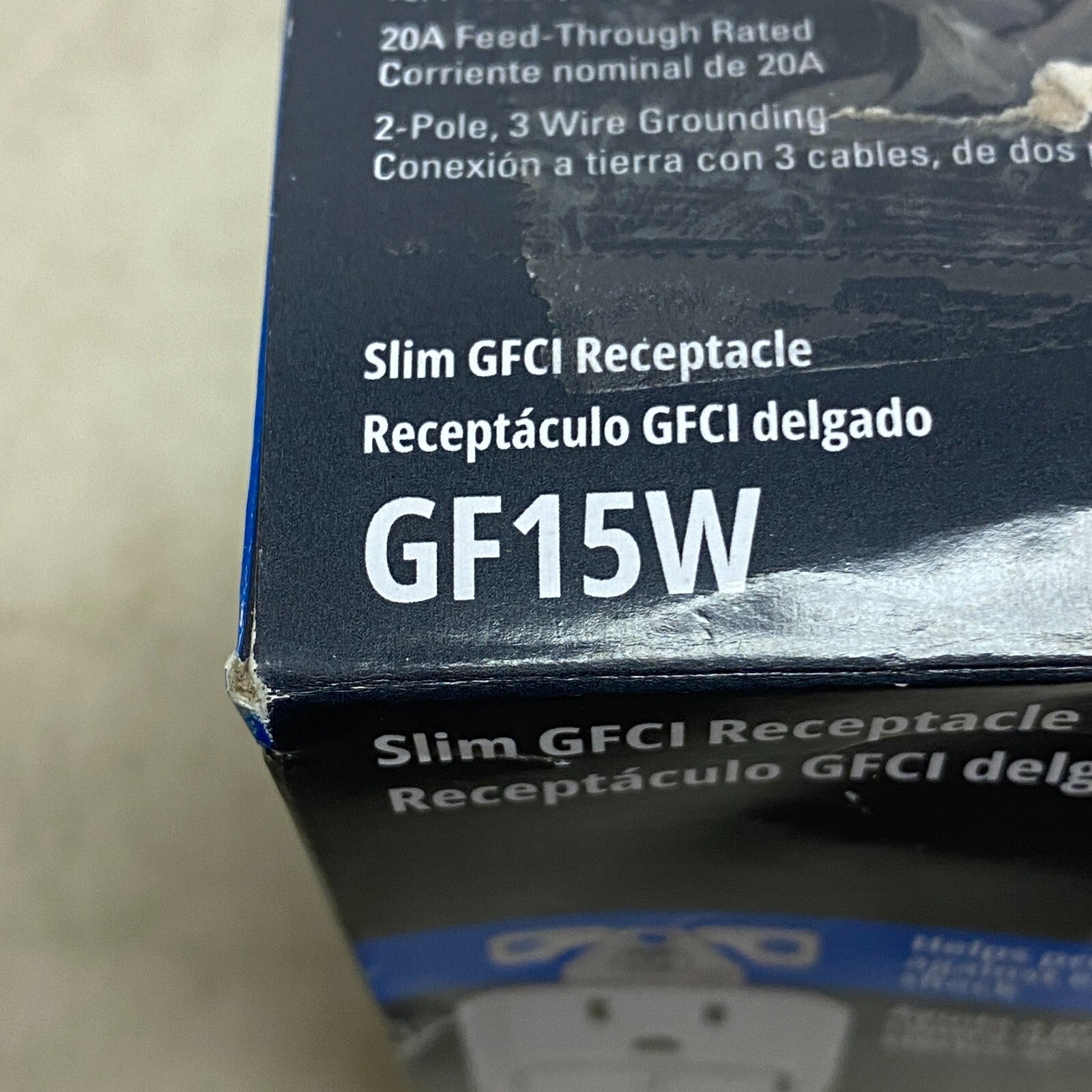 Eaton GFCI  TWRSGF15W Outlet Duplex Receptacle 15A 125V White EA