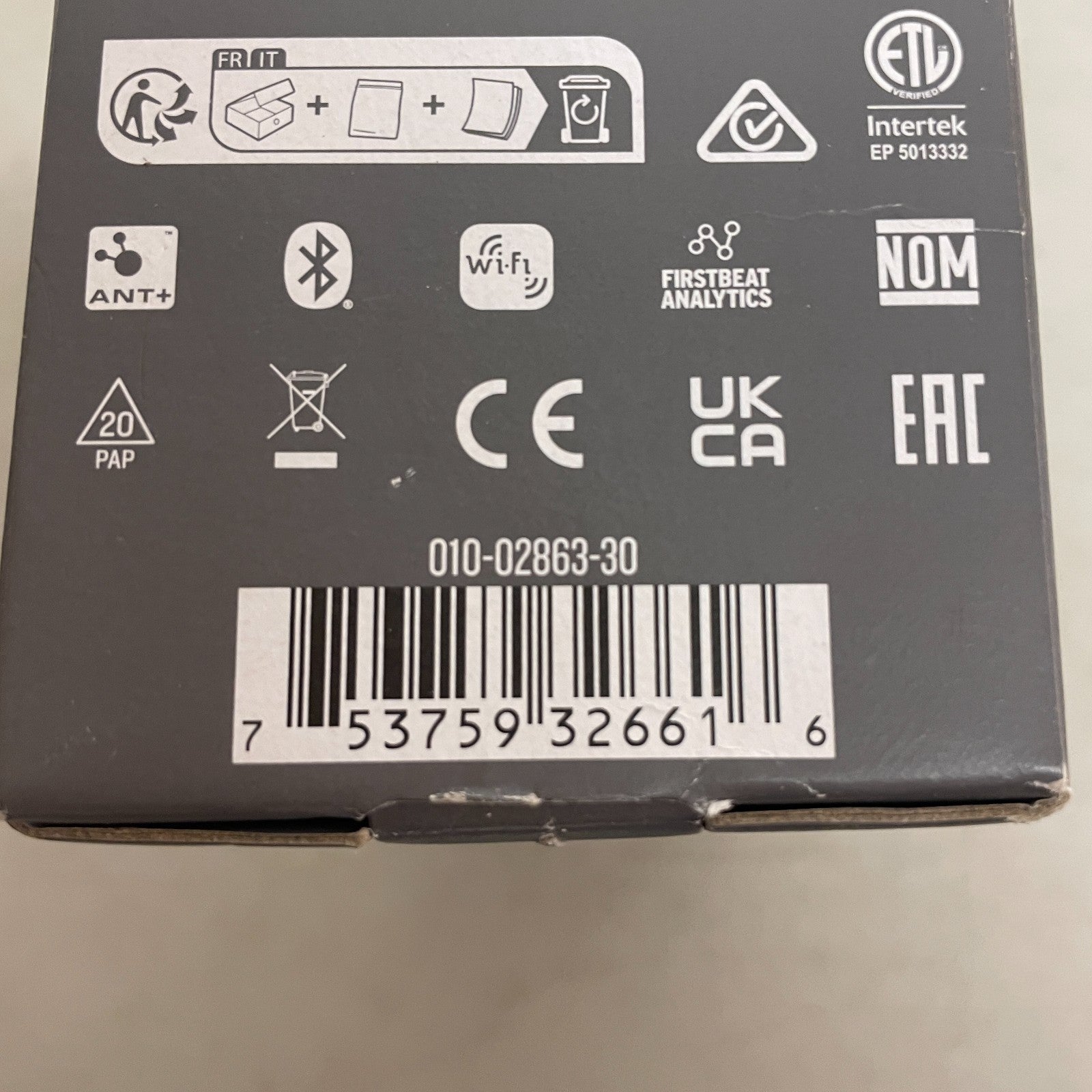 Garmin Forerunner 165 Music Black and Slate Gray AMOLED GPS Watch 010-02863-30