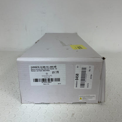 Signature Hardware Roman Entrance Door Set – Lever, Satin Brass, Left‑Hand