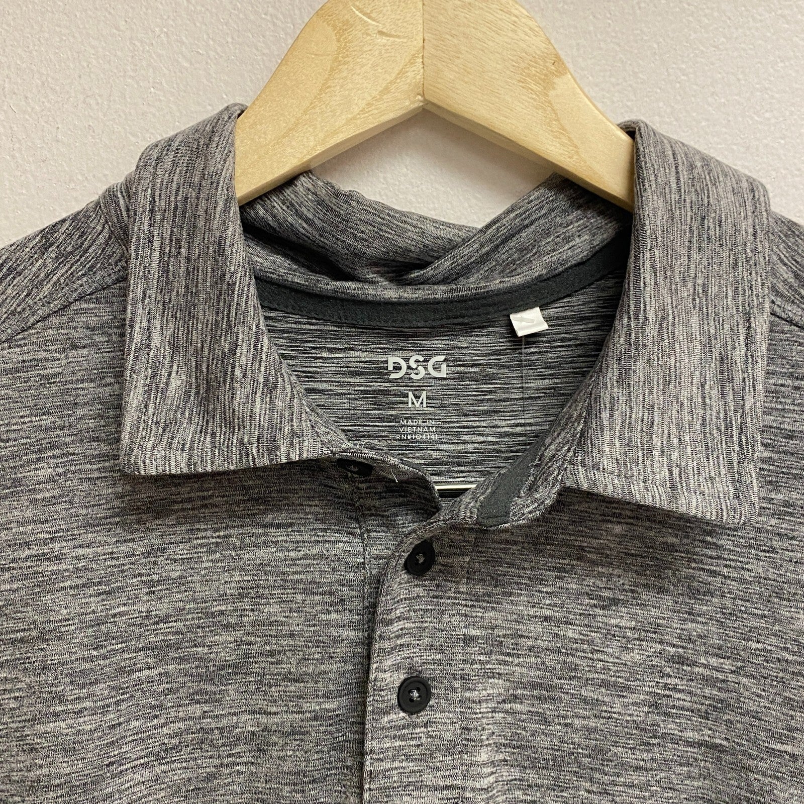 DSG Men's 365 Pure Black/ Pure White Short Sleeve Polo Regular Summer DAM13112