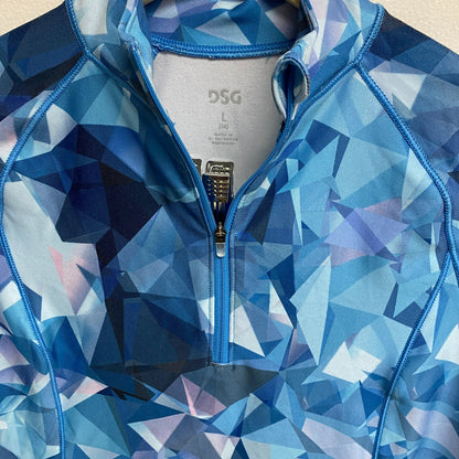 DSG Girls CWC 1/4 Zip Prt Ice Crystals Long Sleeve Stylish DAG21501PRT
