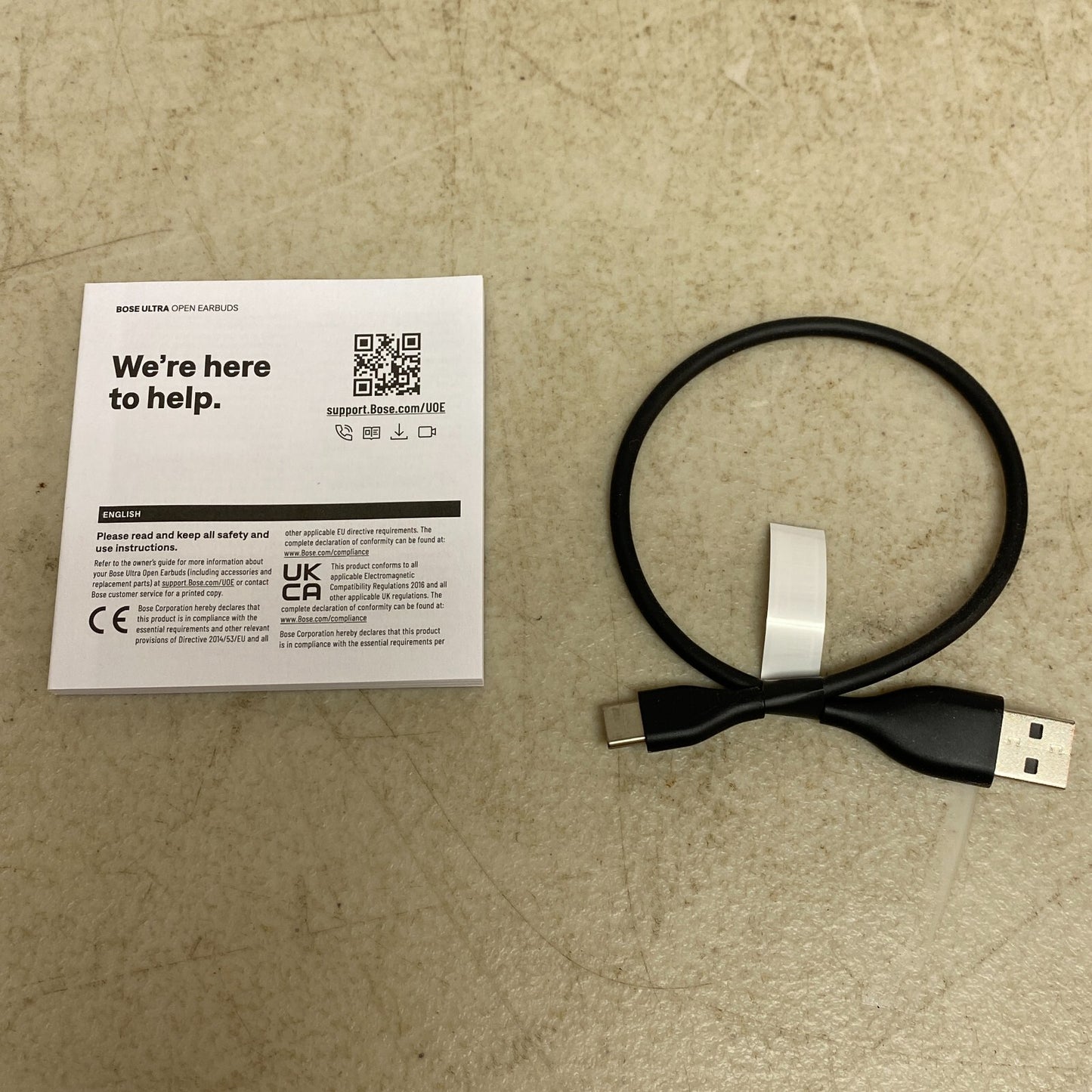 Bose Ultra Open Earbuds Black Made for iPhone | iPad ,work with Android New !!