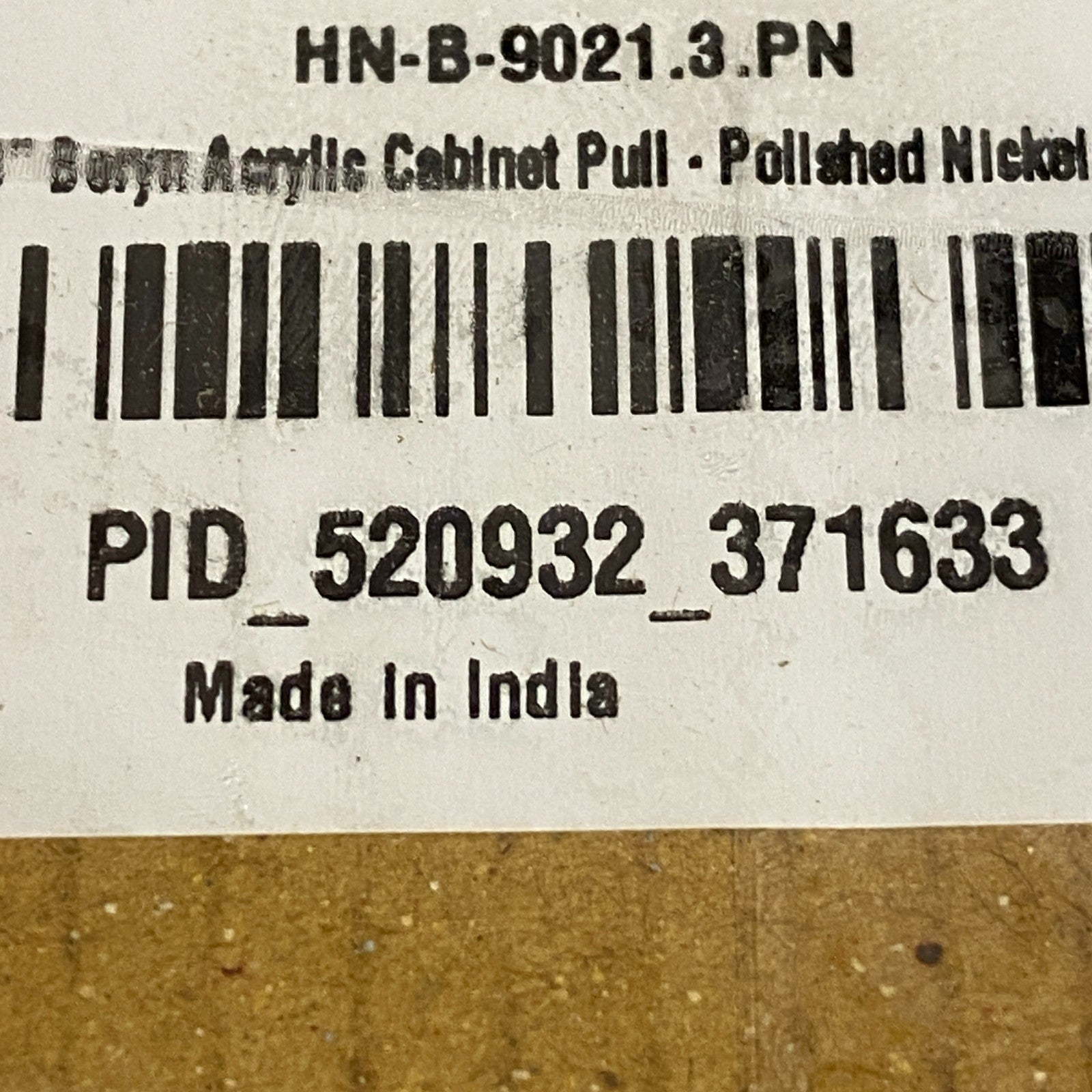 Signature Hardware 3'' Beryn Acrylic Cabinet Pull Polished Nickel